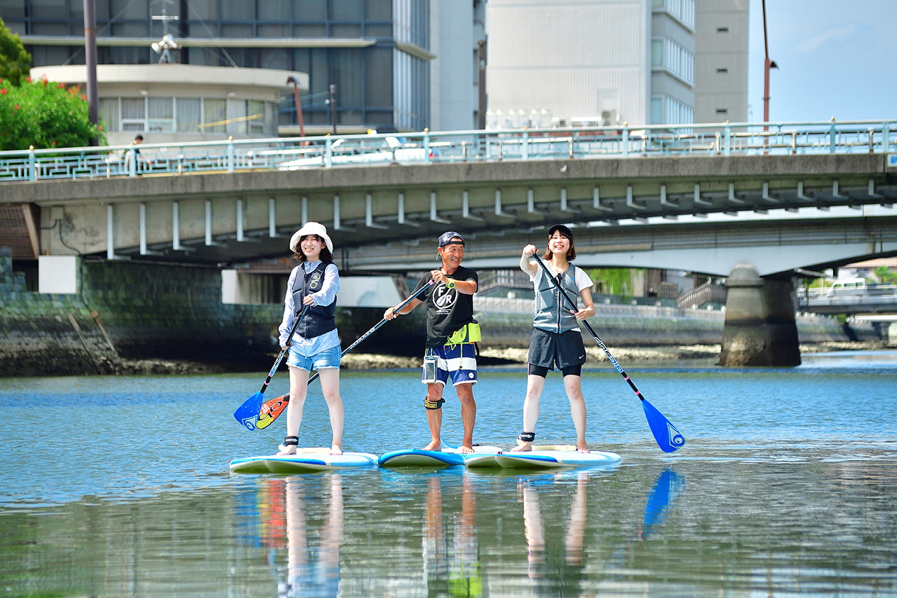 新町川でSup体験