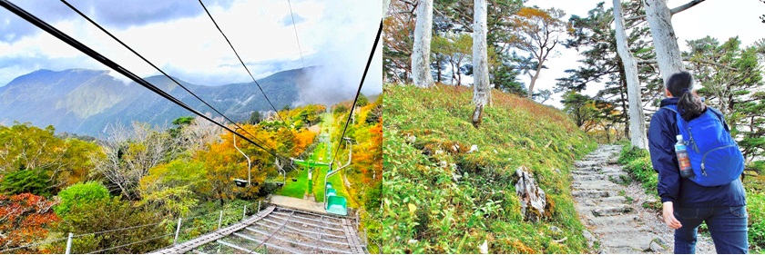剣山リフトや登山道の画像