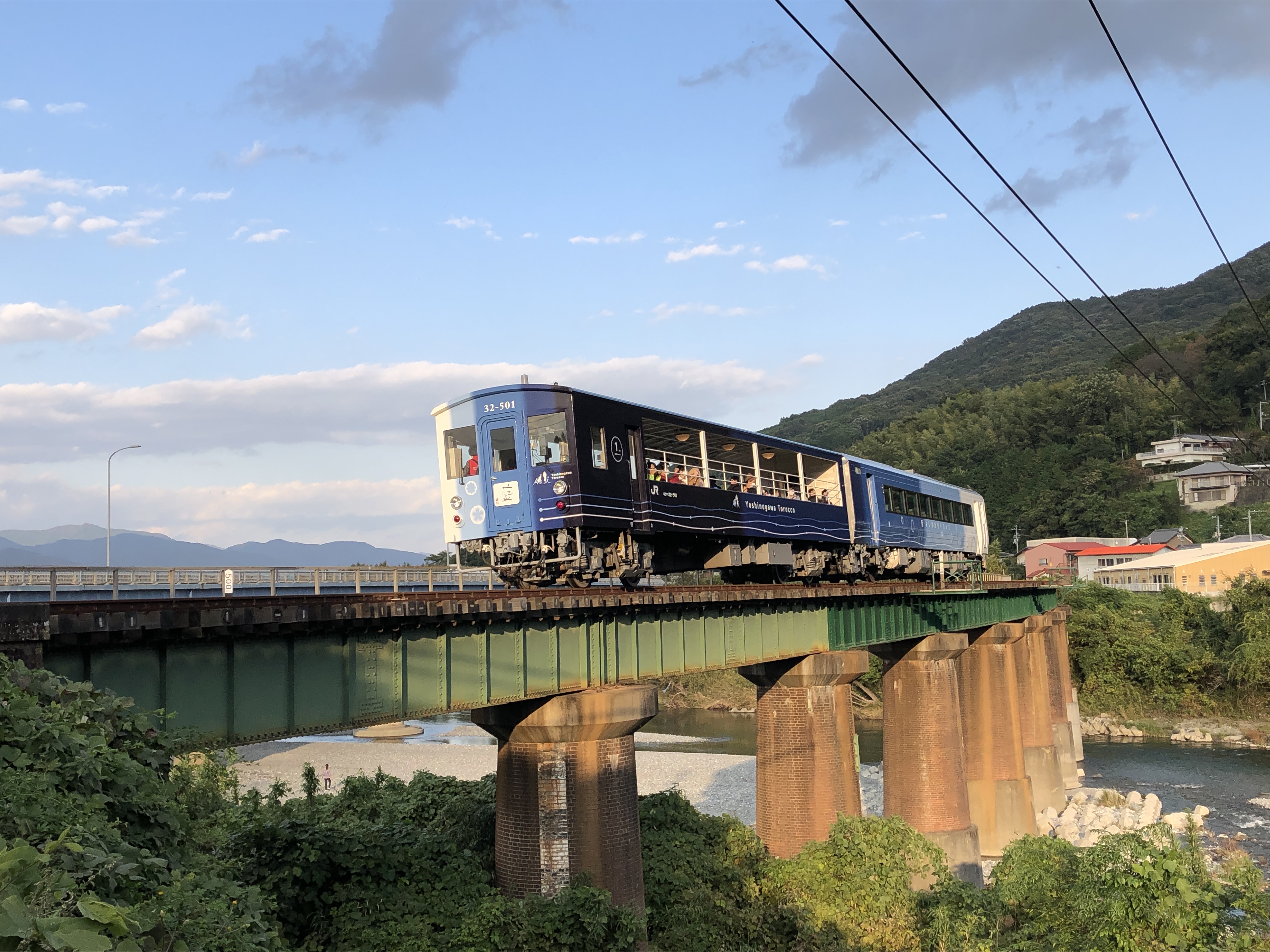 藍よしのがわトロッコ